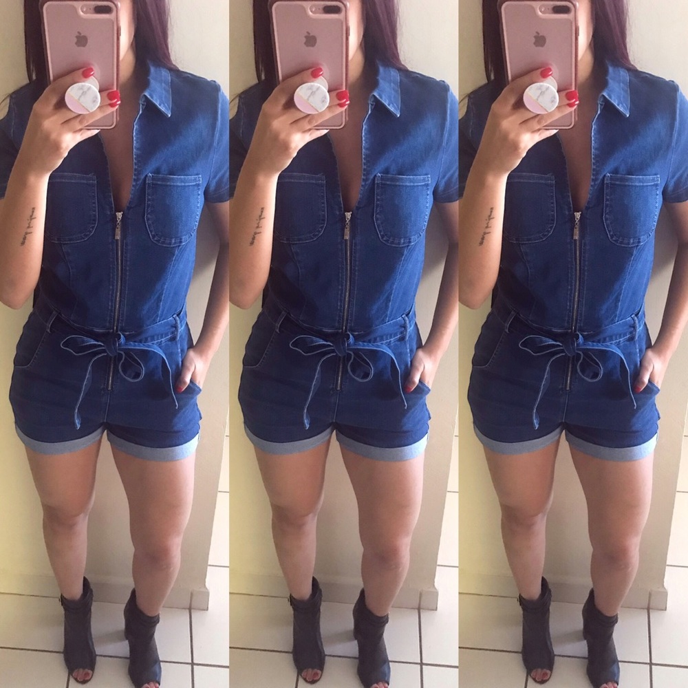 LAST 3 //  ‘BROOKLYN’ Denim Romper